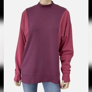 NWOT Athleta Colorblock Mockneck Pullover Size Women's Medium